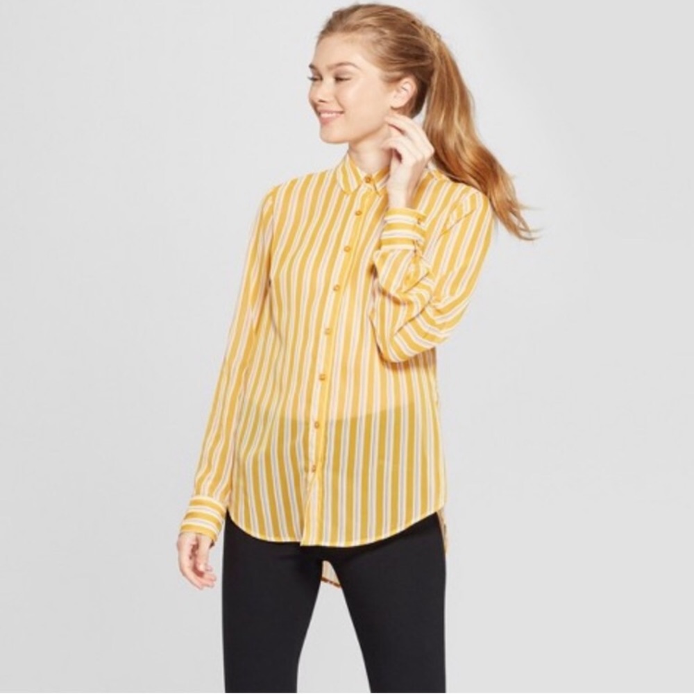 A.N.Day Striped Blouse